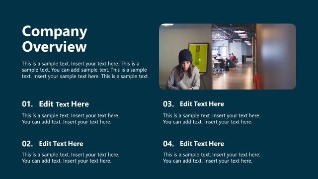 Editable Company Overview Slide – Internship Overview Template