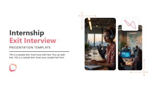 Customizable Internship Exit Interview PPT Template