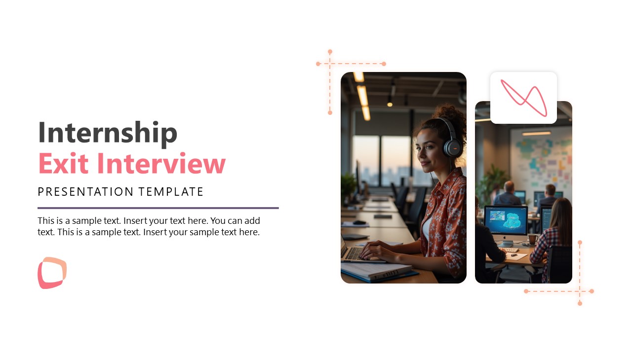 Customizable Internship Exit Interview PPT Template