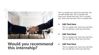 Internship Exit Interview Slide PPT Template 