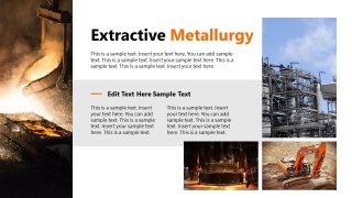 Mining Industry Template Slide with Images 