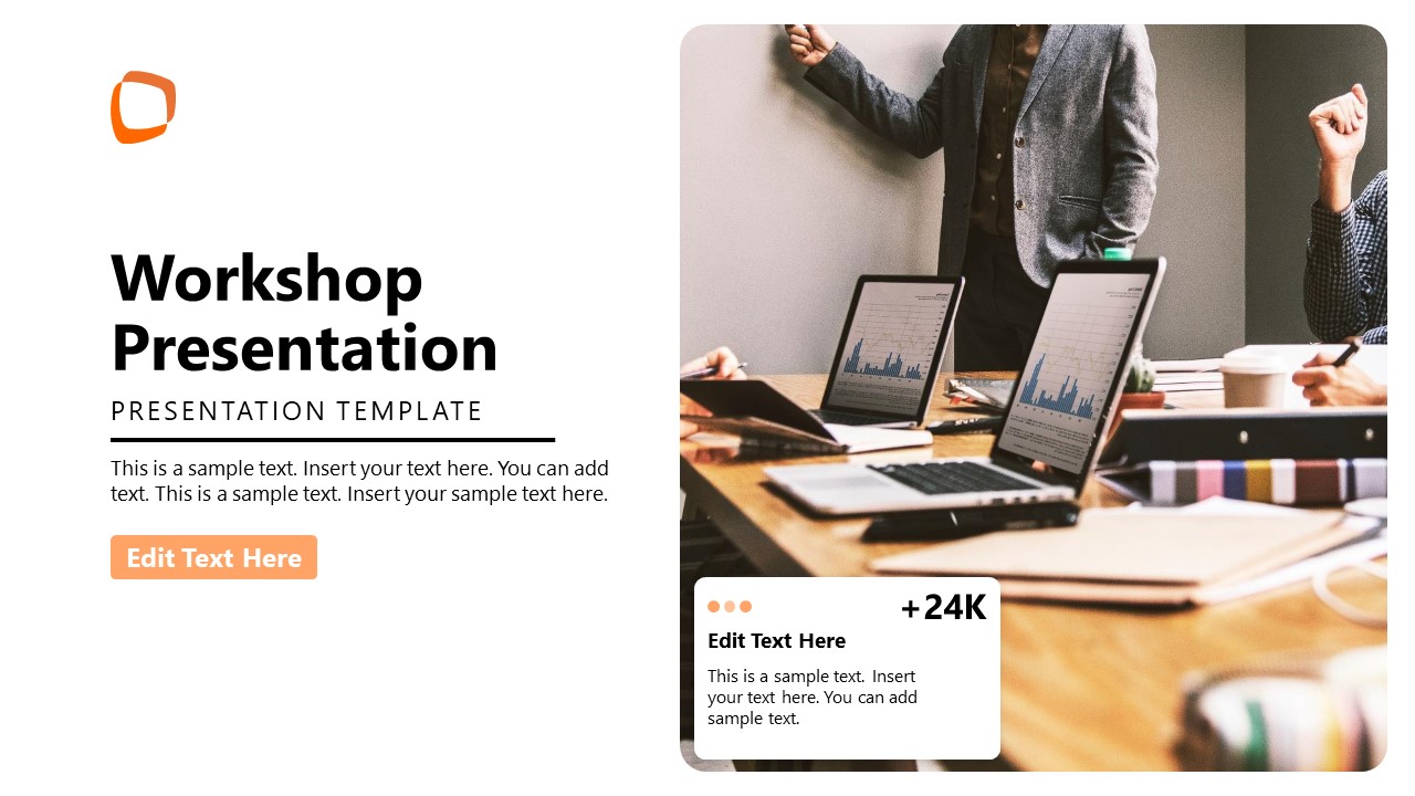 Editable Workshop PPT Template - Title Slide 
