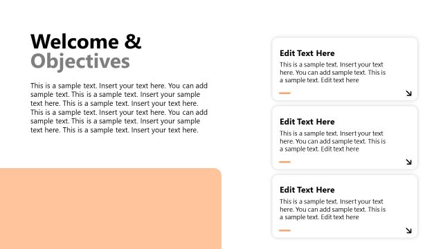 Welcome & Objectives PPT Slide