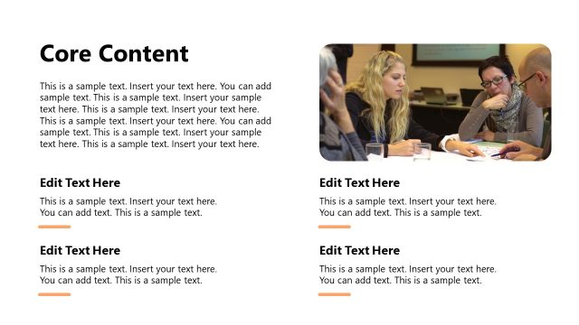Customizable Content PPT Slide with Image Placeholder