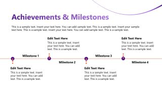 Horizontal Timeline - Personal Branding Slide 