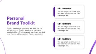 Personal Branding Template PPT Slide 