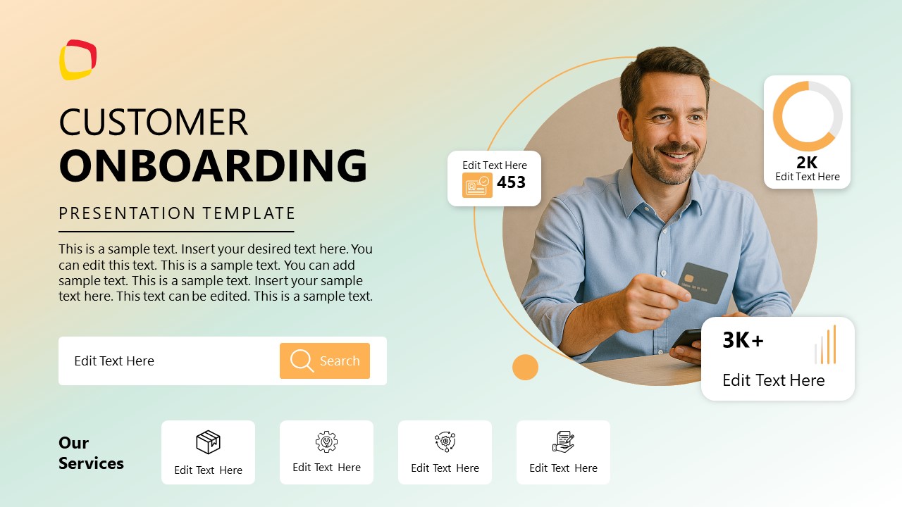 Customizable Customer Onboarding PPT Template