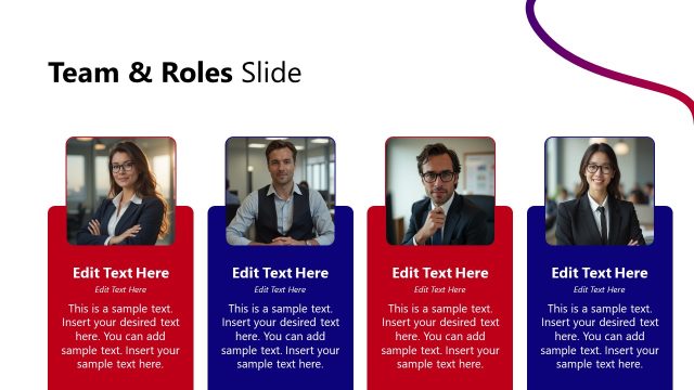 Team & Roles Slide – New Product Launch Template