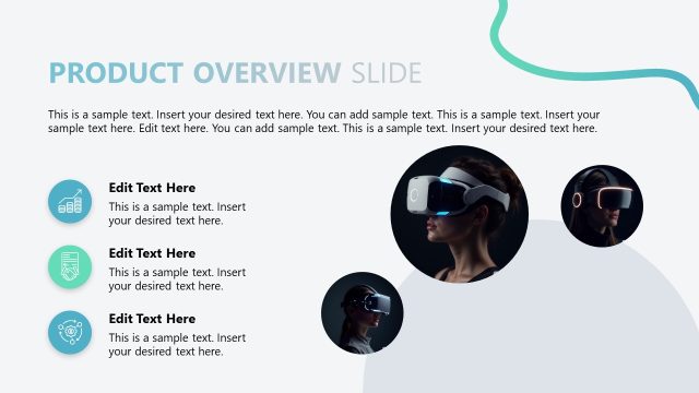 Product Overview Slide with Images – New Product Launch Template
