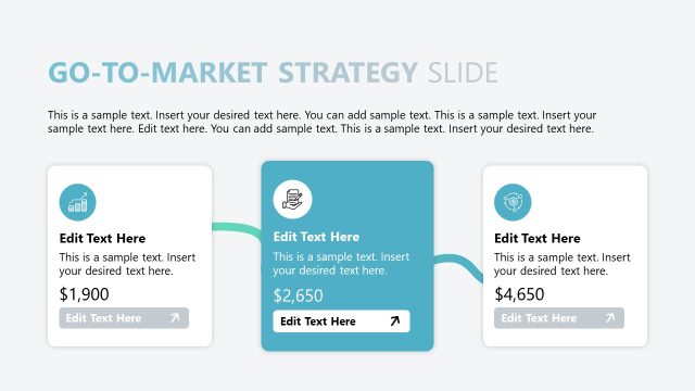 Go-To-Market Strategy Presentation with Text Boxes