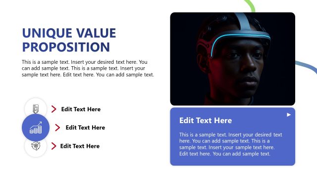 Unique Value Proposition Slide Layout