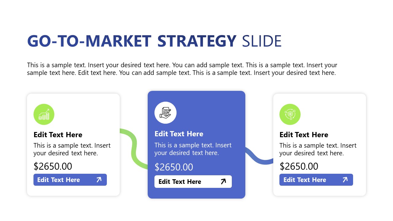 Go-To-Market Strategy Slide with Icons