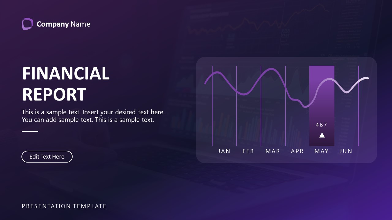 Editable Financial Report PPT Template