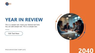 Editable Year in Review PPT Template