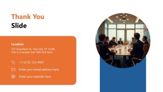 Year in Review Template - Thank You Slide 