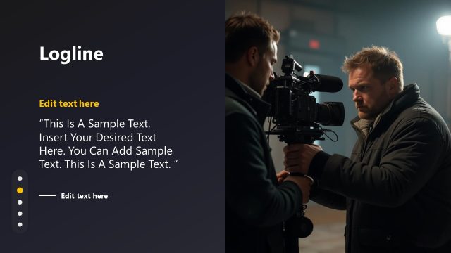 Logline Presentation Slide with Image