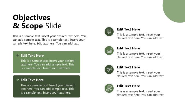 Objectives & Scope Presentation Slide – Compilance Strategy Template