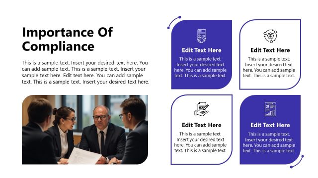 Importance of Compliance – Corporate Compliance PPT Template