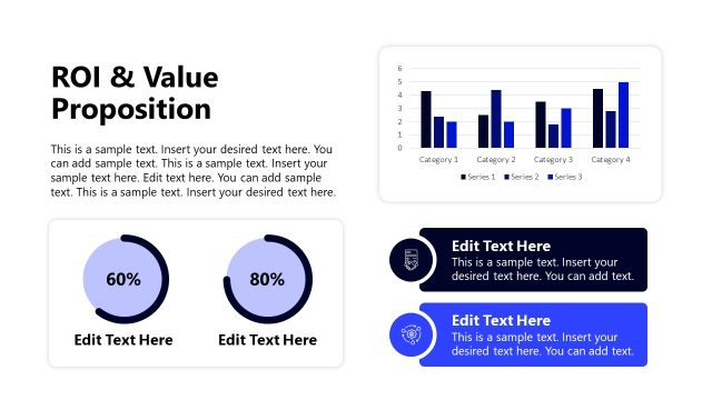 ROI & Value Proposition Slide – Circular Percentage Diagrams