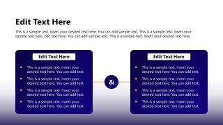 Business Company Profile Template PPT Slide with Text 