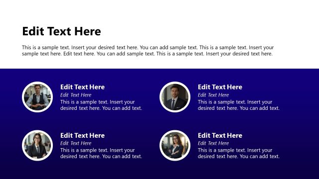 Business Team Members Presentation Slide – Business Company Profile