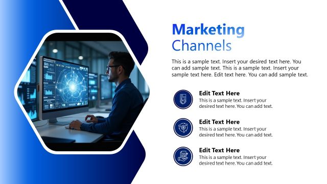Marketing Channels Infographic Points Presentation Slide
