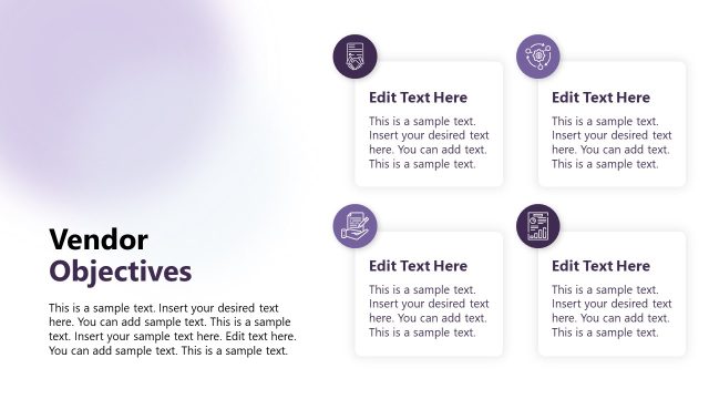 Vendor Objectives Discussion Slide – Vendor Meet Template