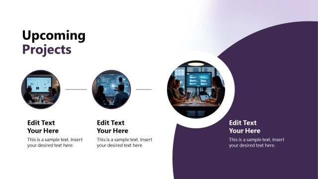 Upcoming Projects Slide – Vendor Meet PPT Template