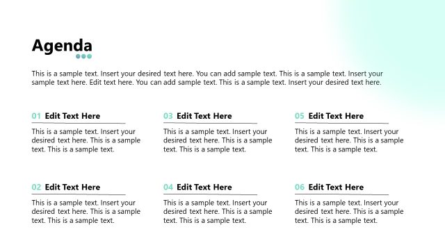 Agenda Slide – Project Kickstart Slide Template