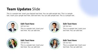 Project Status Update Slide PPT Template 