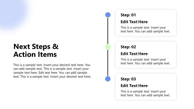 Next Steps & Action Items – Project Update Template
