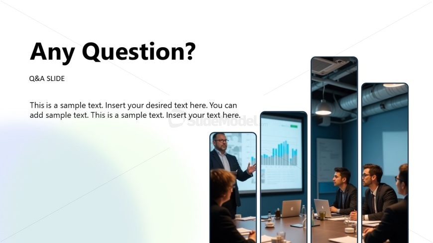 Creative Project Status Update Slide