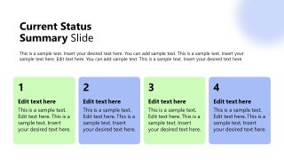 Project Status Update Template for Presentation 