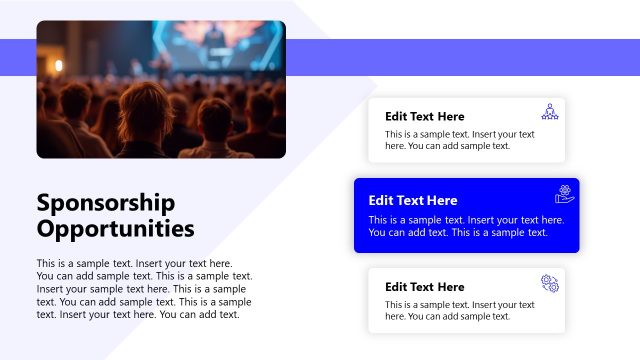 Sponsorship Opportubities PPT Slide – Corporate Sponsorship Template