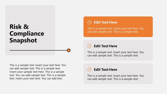 Risk & Compliance Snapshot – Business Leadership PPT Template