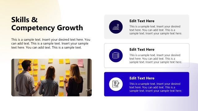 Skills & Competency Growth Slide with Image
