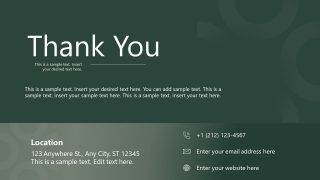 Thank You Presentation - Psychiatric PPT Template
