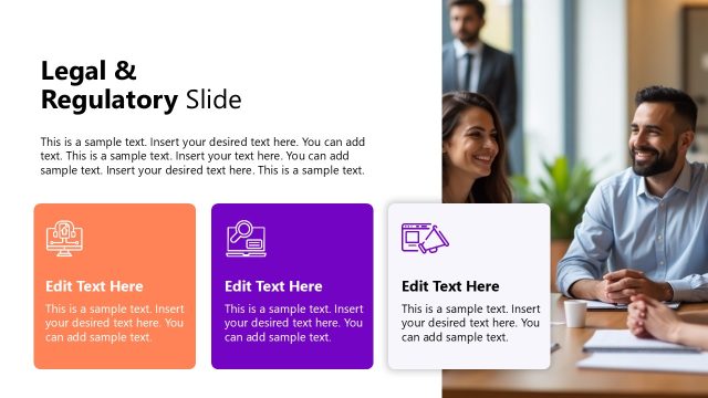Legal & Regulatory Slide with Infographics