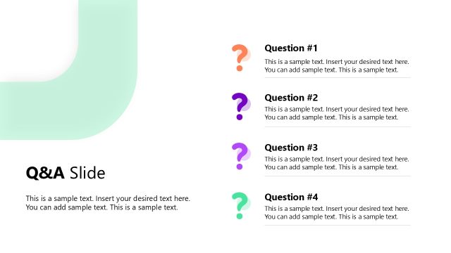 Q&A PPT Slide – Deal PPT Template
