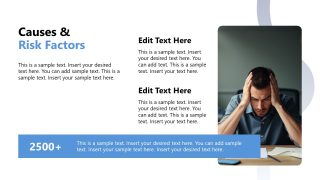 Risk Factors Slide with Relevant Image - ADHD PPT Template