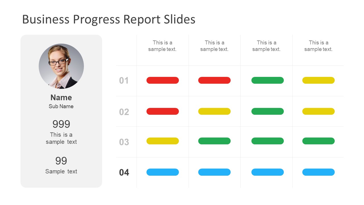 example of progress report powerpoint presentation