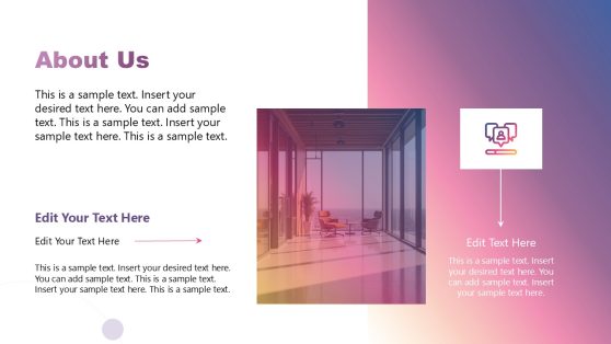 About Us Slide Template for Business Profile
