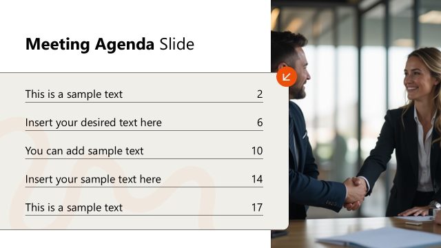 Meeting Agenda Slide Template