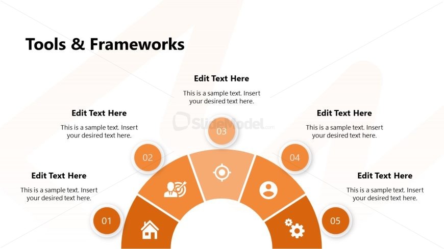Segmented Diagram Slide for Tools Presentation