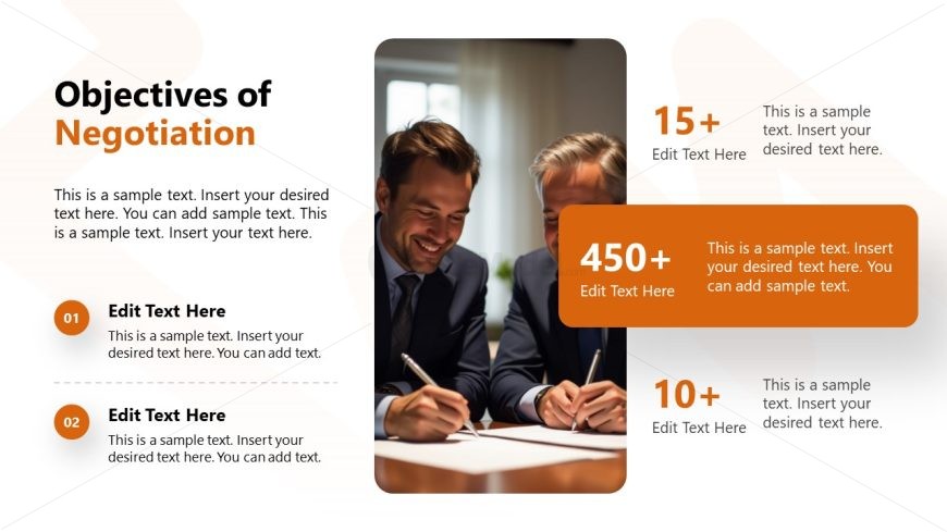 Focus on Figures Slide for Negotiation Objectives Presentation