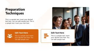 PPT Slide Template for Negotiation Preparation Techniques