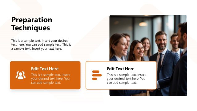 Preparation Techniques Slide – Negotiation PowerPoint Template