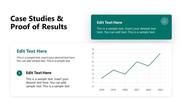 Case Studies & Proof of Results – Capabilities Template Slide