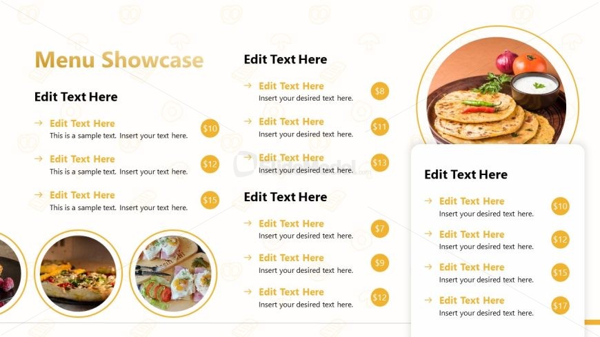 Food Business Menu Slide