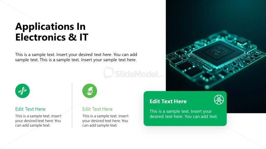 Nanotechnology Slide with Multiple Segments Layout